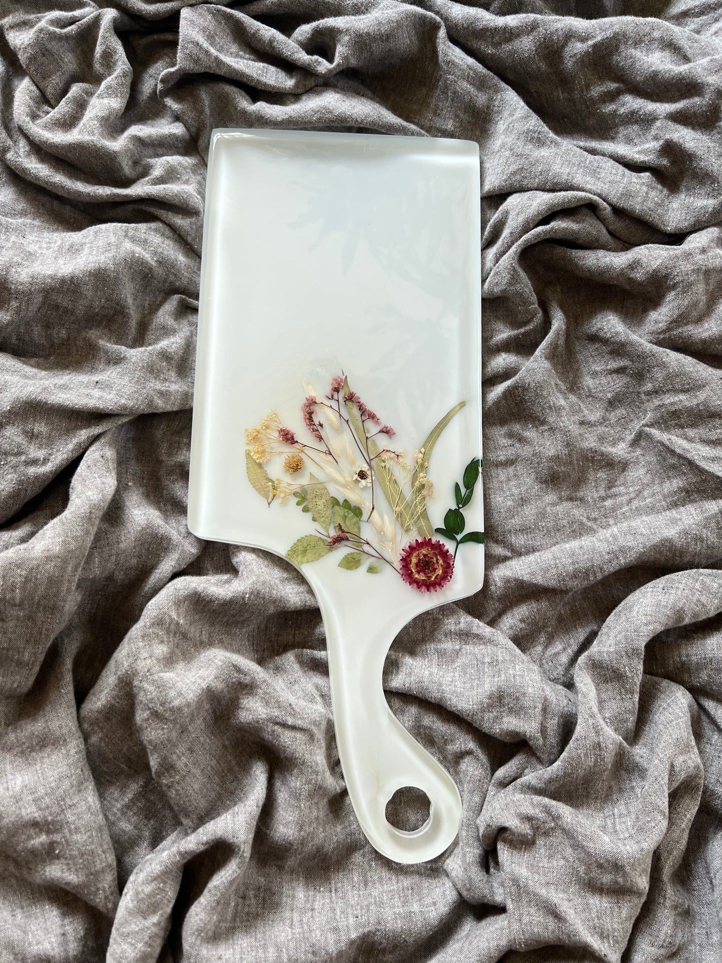 Pink Floral Charcuterie Board