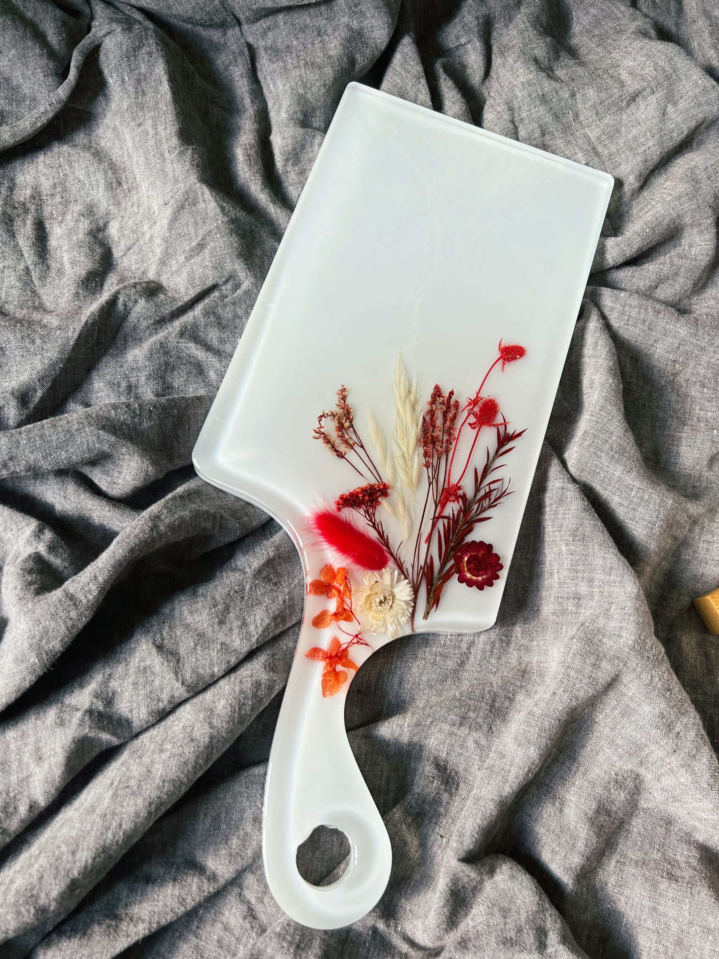 Red Floral Charcuterie Board