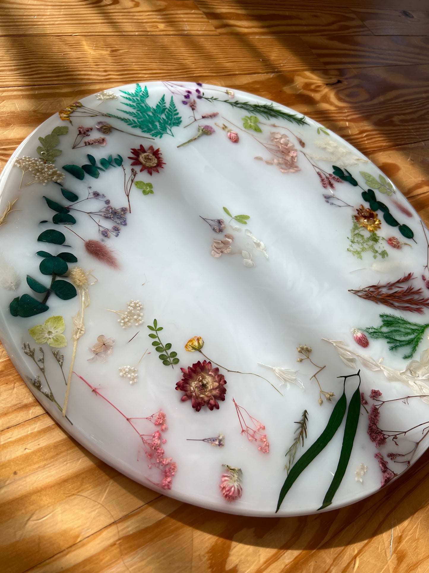Large Round Floral CHARCUTERIE Board